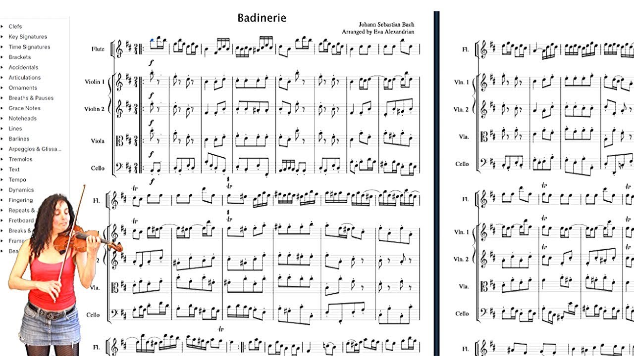 Sheet Music For Badinerie By Johann Sebastian Bach | From Suite No 2 in B minor, BWV 1067