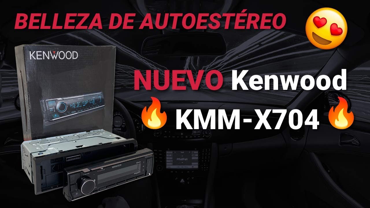 Chulada de Autoestéreo 😍🔥 NUEVO Kenwood KMM X704 | Audioonline.com.mx