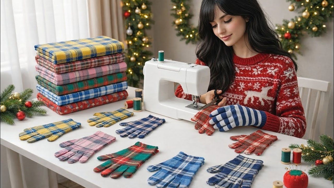 Soft and stylish DIY Gloves you can make yourself &mdash; no pattern needed!🧤