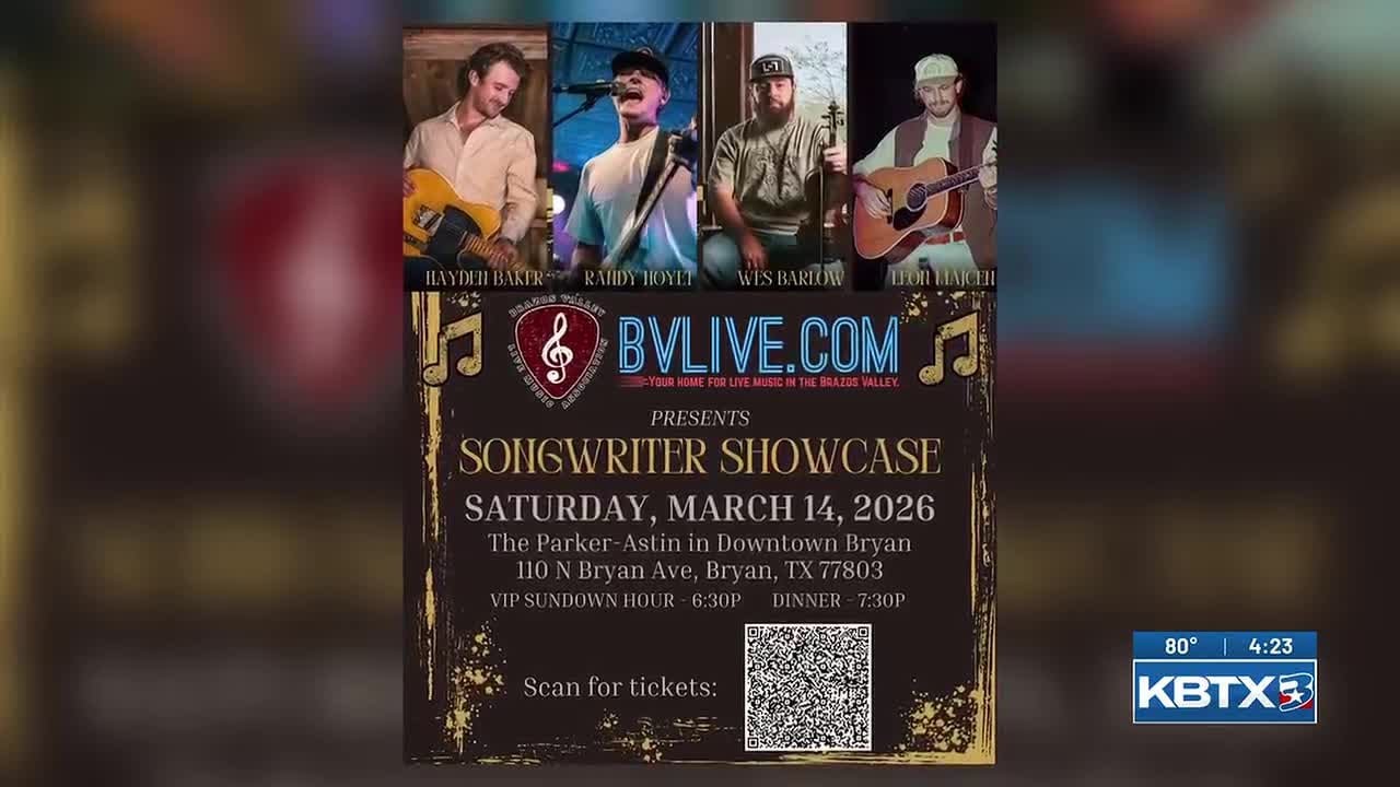 Brazos Valley Live Music Association Hosts Songwriter Showcase