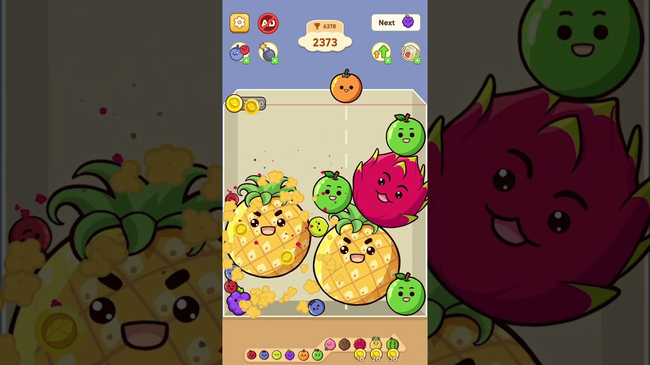 Fruit Merge Fruit Drops 🍏 (part 26) -10,000 levels 🎮