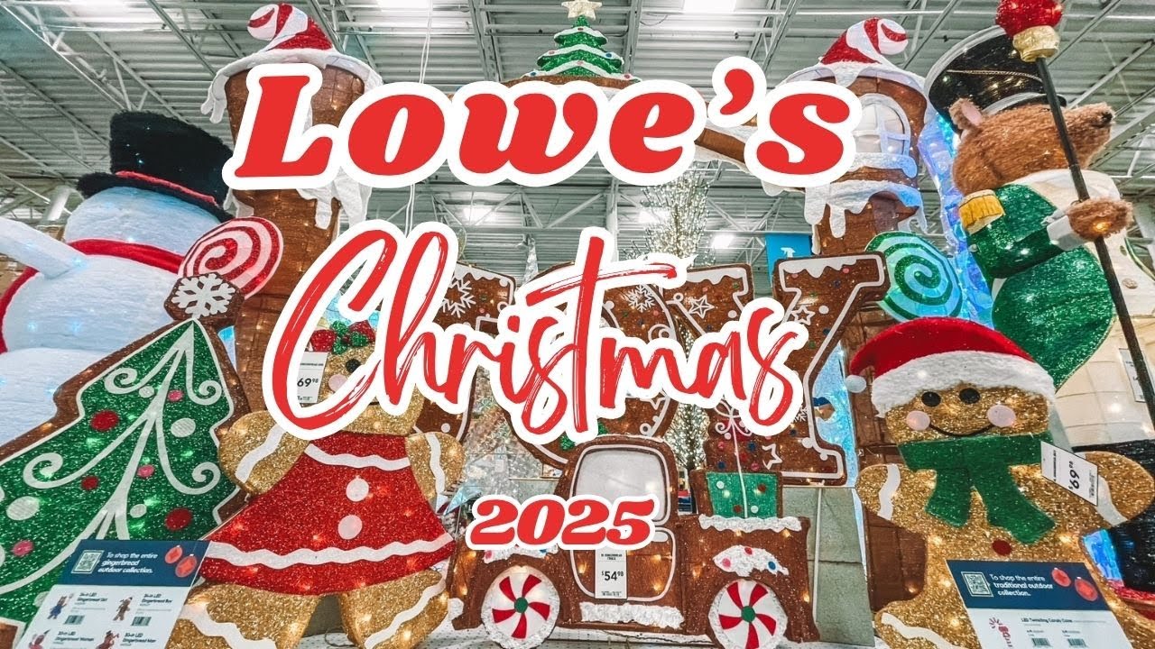Lowe’s Christmas 2025 FULL TOUR | New Christmas Trees, Decor & Inflatables