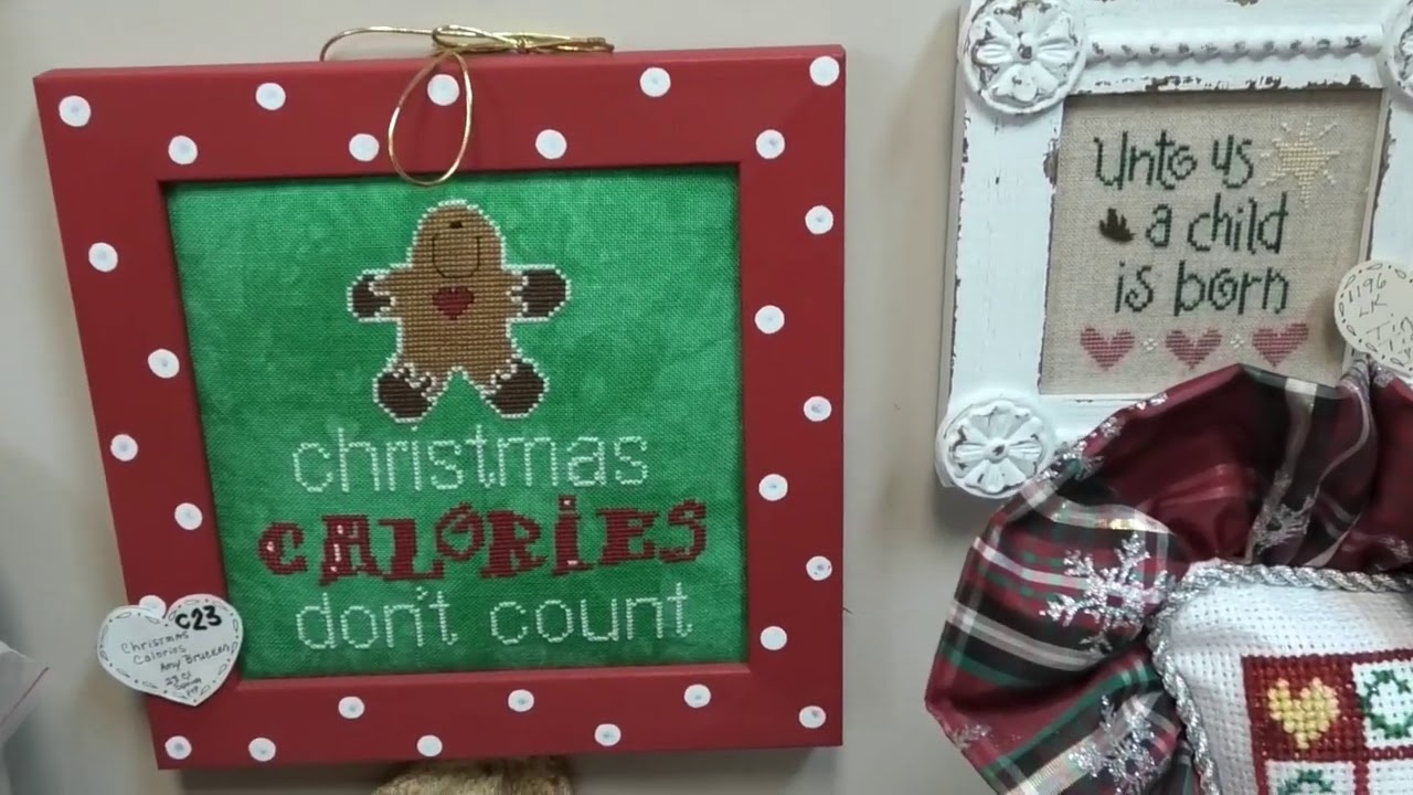 Flosstube Video # 52 Christmas in July at the Cross Stitch Cupboard