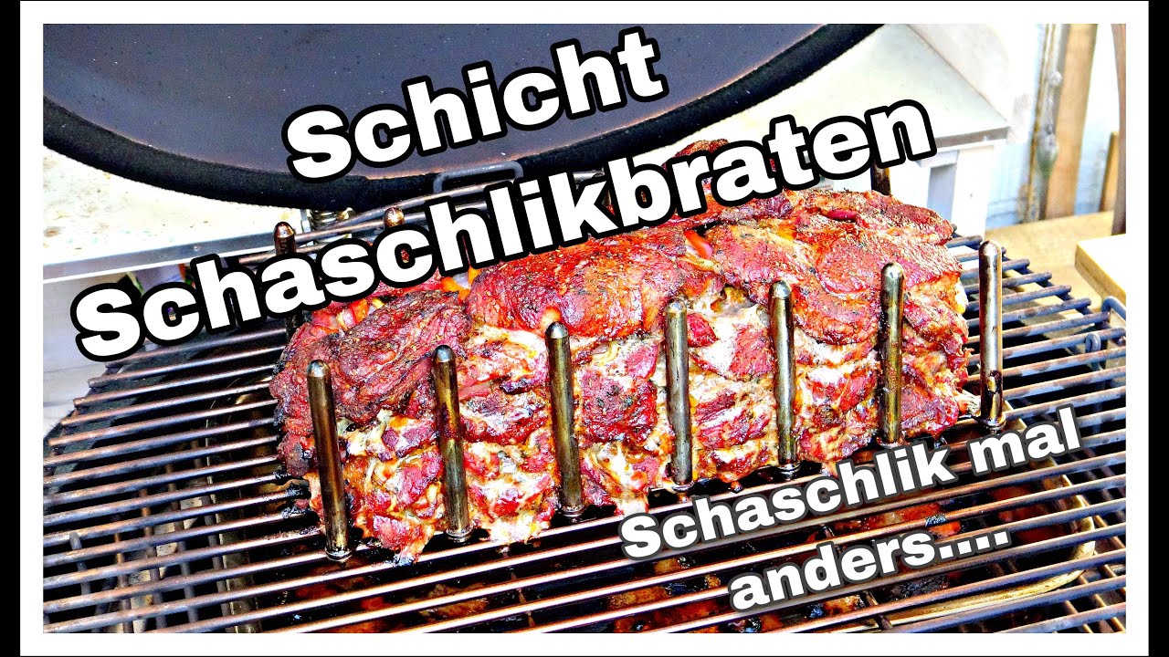 Schicht Schaschlikbraten // Schaschlik mal anders vom SOGAMBO Keramikgrill
