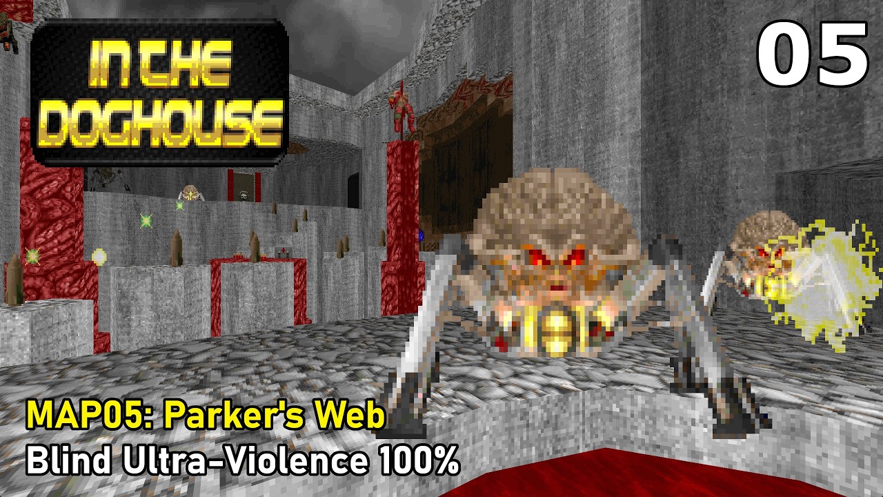 Doom II: In the Doghouse - MAP05: Parker's Web (Blind Ultra-Violence 100%)