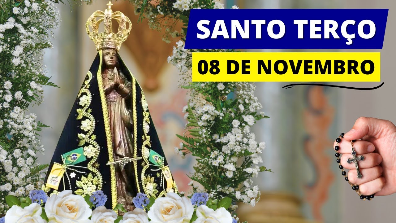 TERÇO DE APARECIDA DE HOJE - 08/11/2025 | MISTÉRIOS GOZOSOS | SÁBADO | NO COLO DE MARIA SANTÍSSIMA