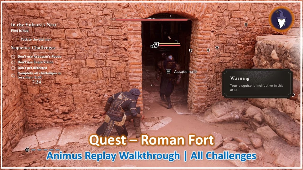 AC MIRAGE VALLEY OF MEMORY DLC | ROMAN FORT - SEQUENCE REPLAY [ALL CHALLENGES]
