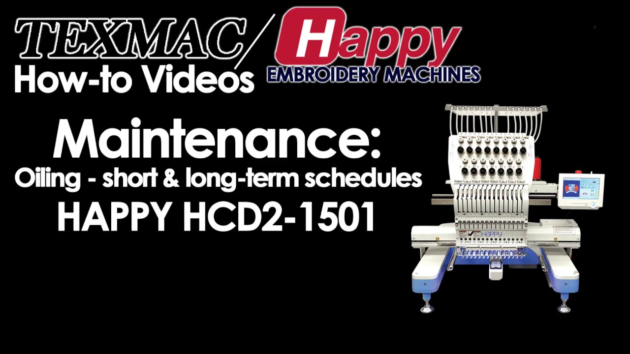 Смазка вашей 15-игольной швейной машины HAPPY HCD2-1501