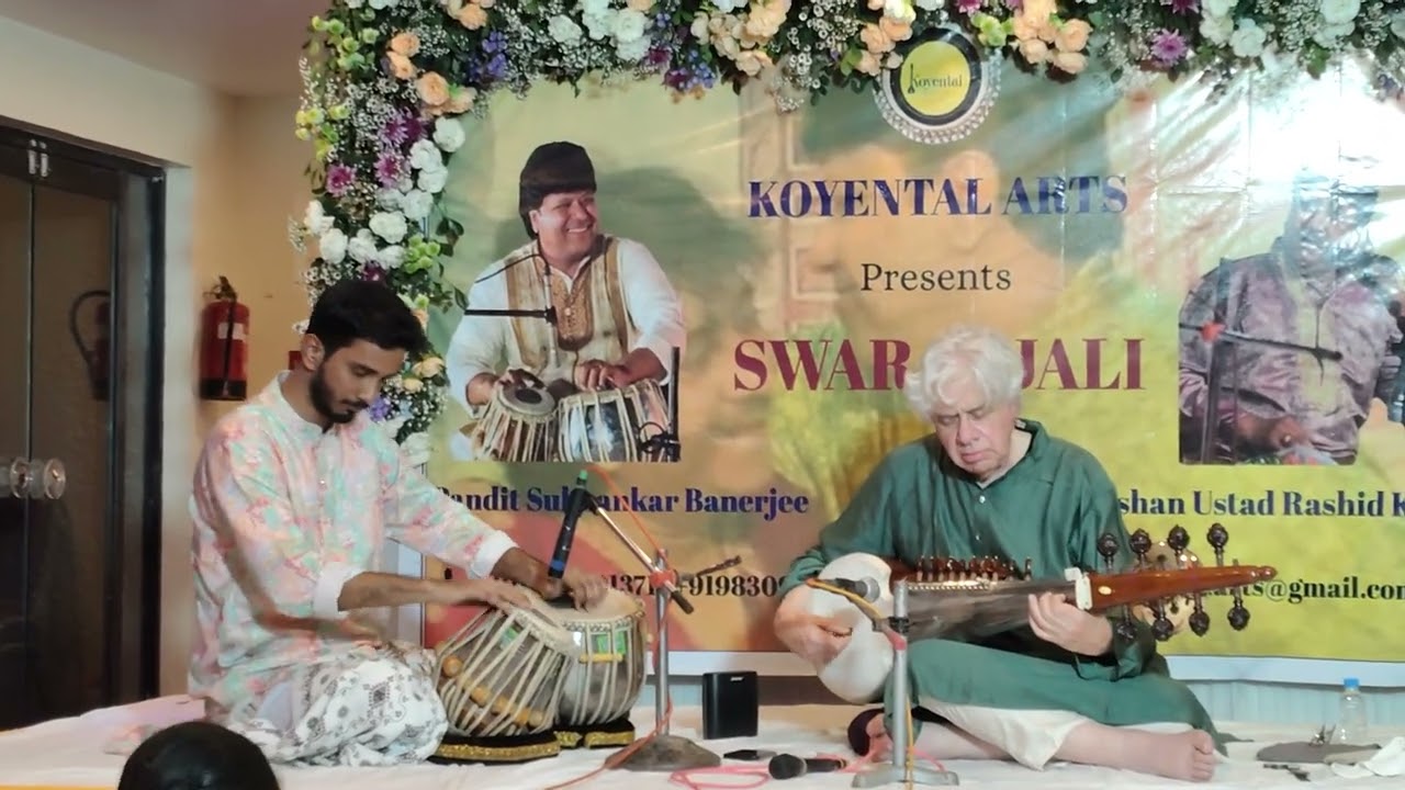Hrisav Sarkar with David Trasoff at SWARANJALI on 09.01.2026. Raag Chandranandan. 