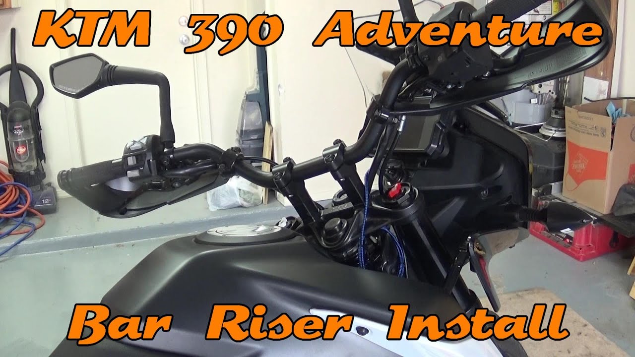 Установка подножки руля KTM 390 Adventure
