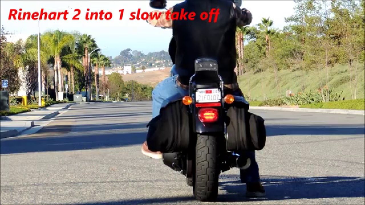 Dyna 2 into 1 exhaust sound comparison