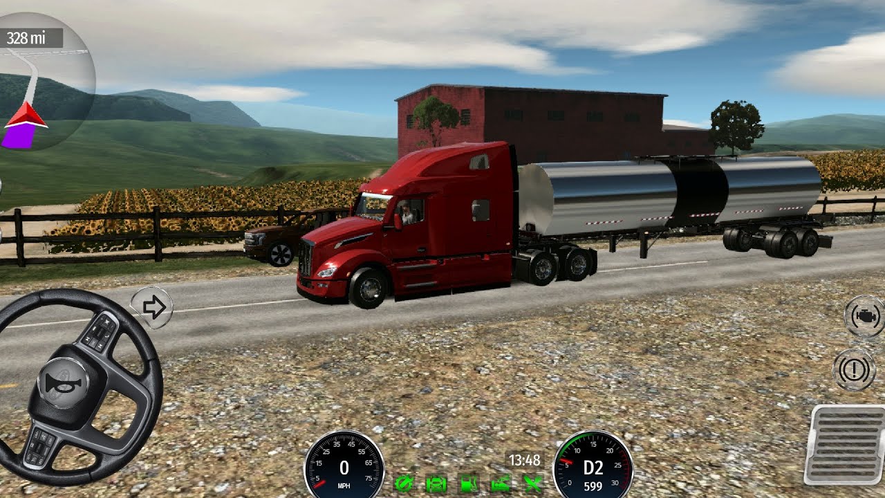 carregando a carga mais perigosa do truck simulator drive USA: EVO