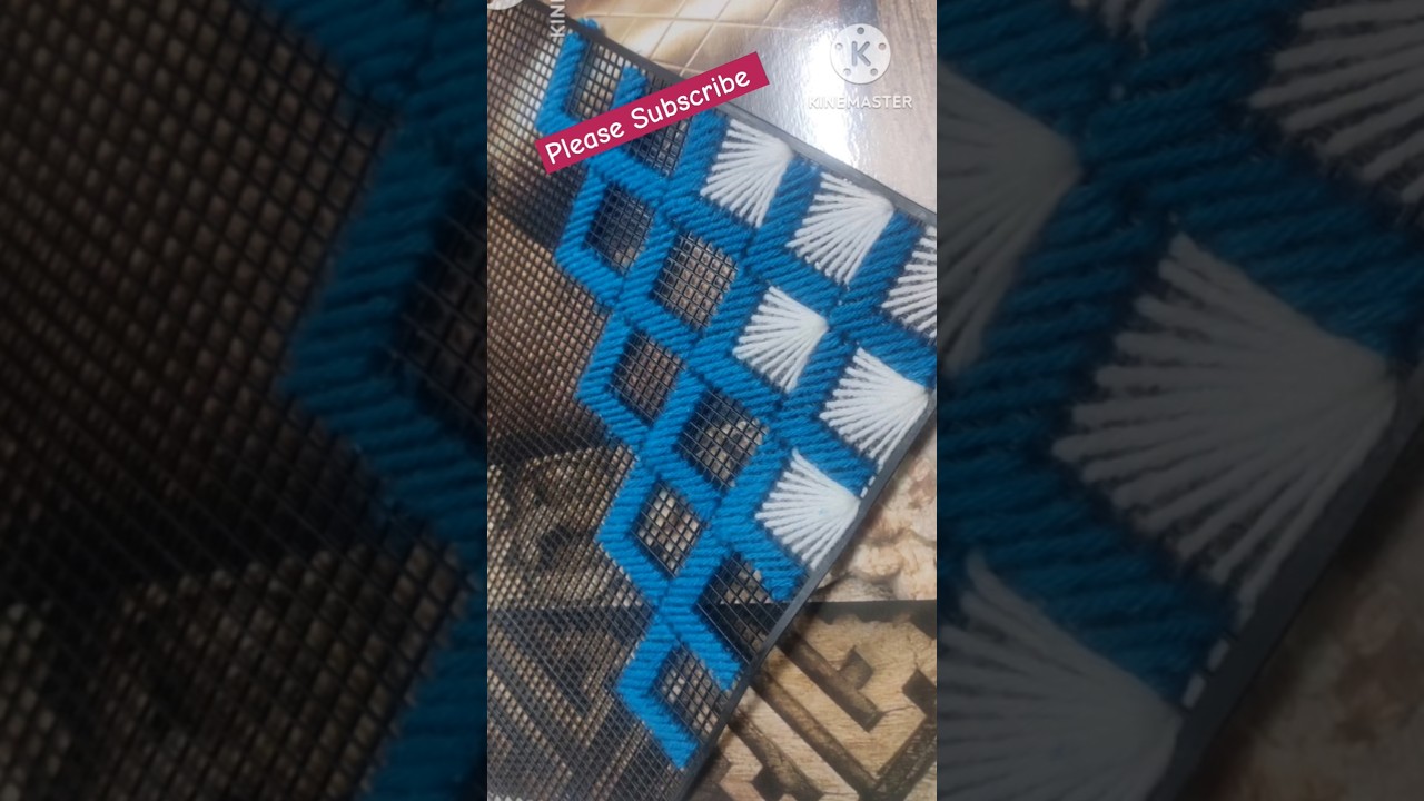 Woolen Craft Ideas Plastic Canvas Design 