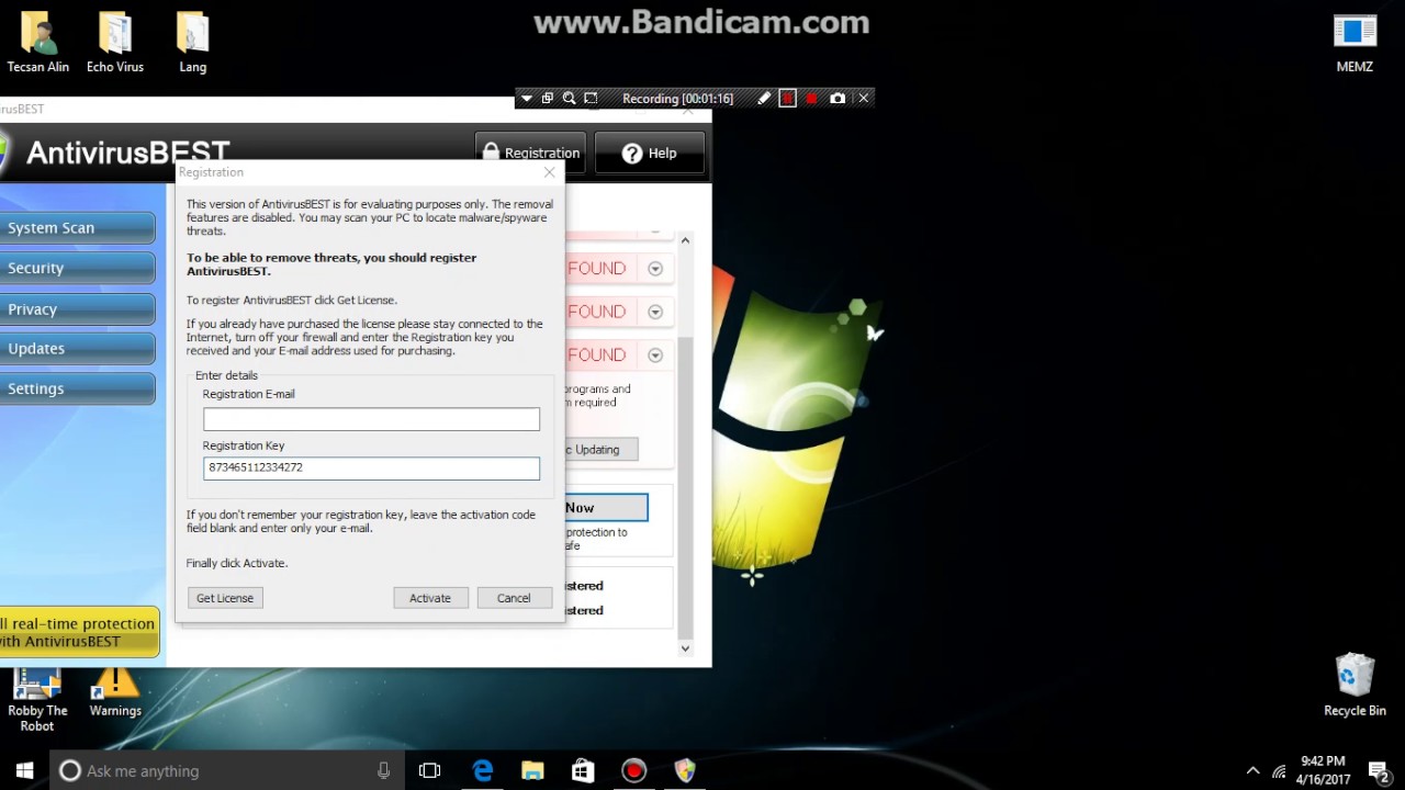 AntivirusBEST (Rogue) Installing and activating