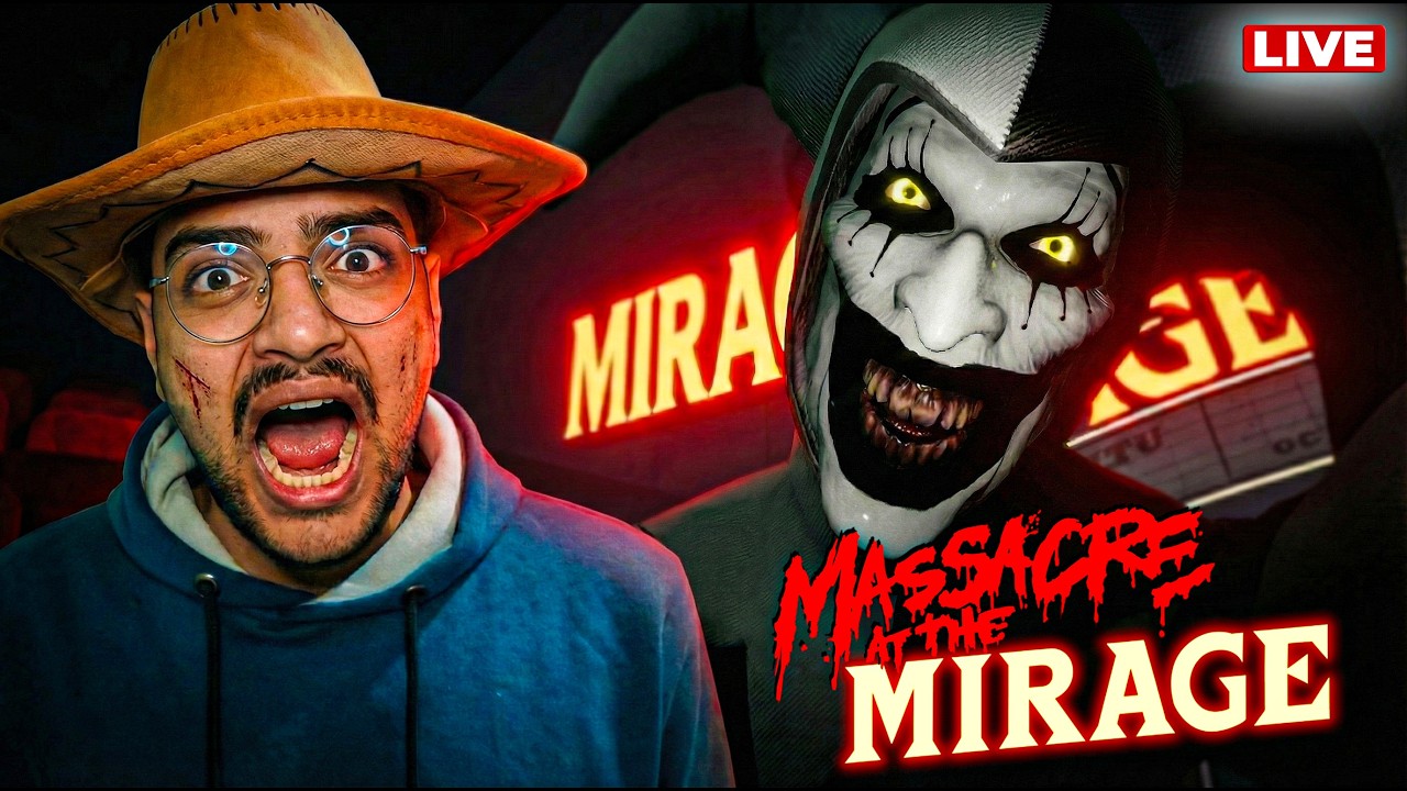 🔴 Haunted Cinema Night Shift 💀| Massacre At The Mirage #survivalhorror #scarygames