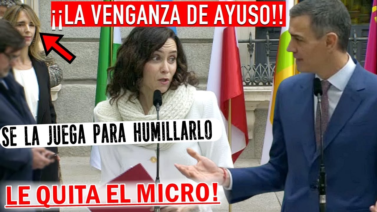 BESTIAL! Ayuso y Cayetana ECHAN a S&Aacute;NCHEZ para COGER el MICR&Oacute;FONO &iexcl;Y SUELTA ESTO EN TVE EN DIRECTO!