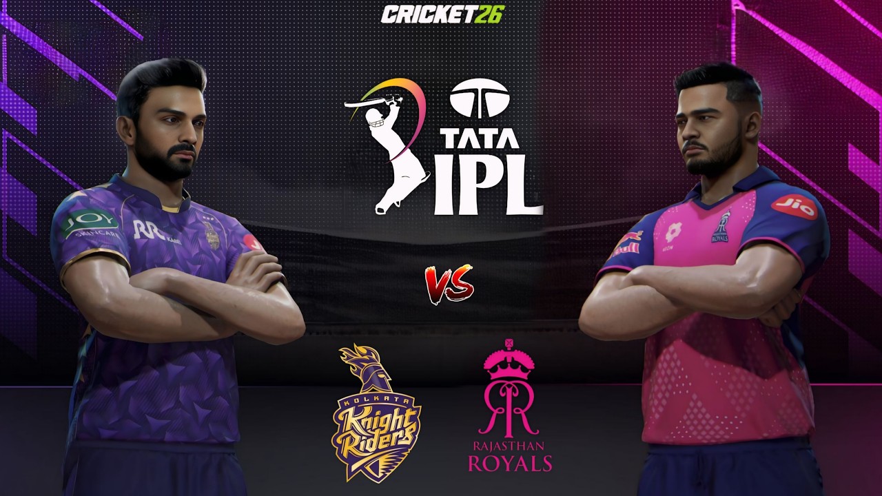 🔴 Kolkata Knight Riders vs Rajasthan Royals T20 Match IPL 2026 | Cricket 26 Live - SR Gamer