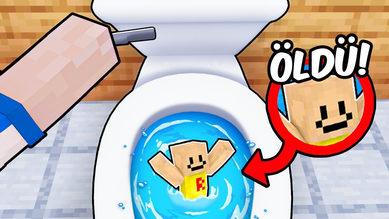 RASKOL'U TUVALETE ATIP SİFONU ÇEKTİM 🔥🚽 - Minecraft