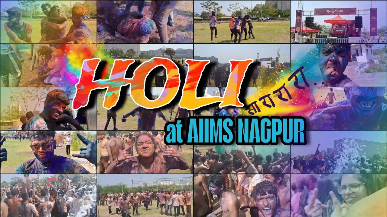 Holi Celebration at AIIMS Nagpur | Colors, Fun & Festivities! #aiimsnagpur #medicosstuff