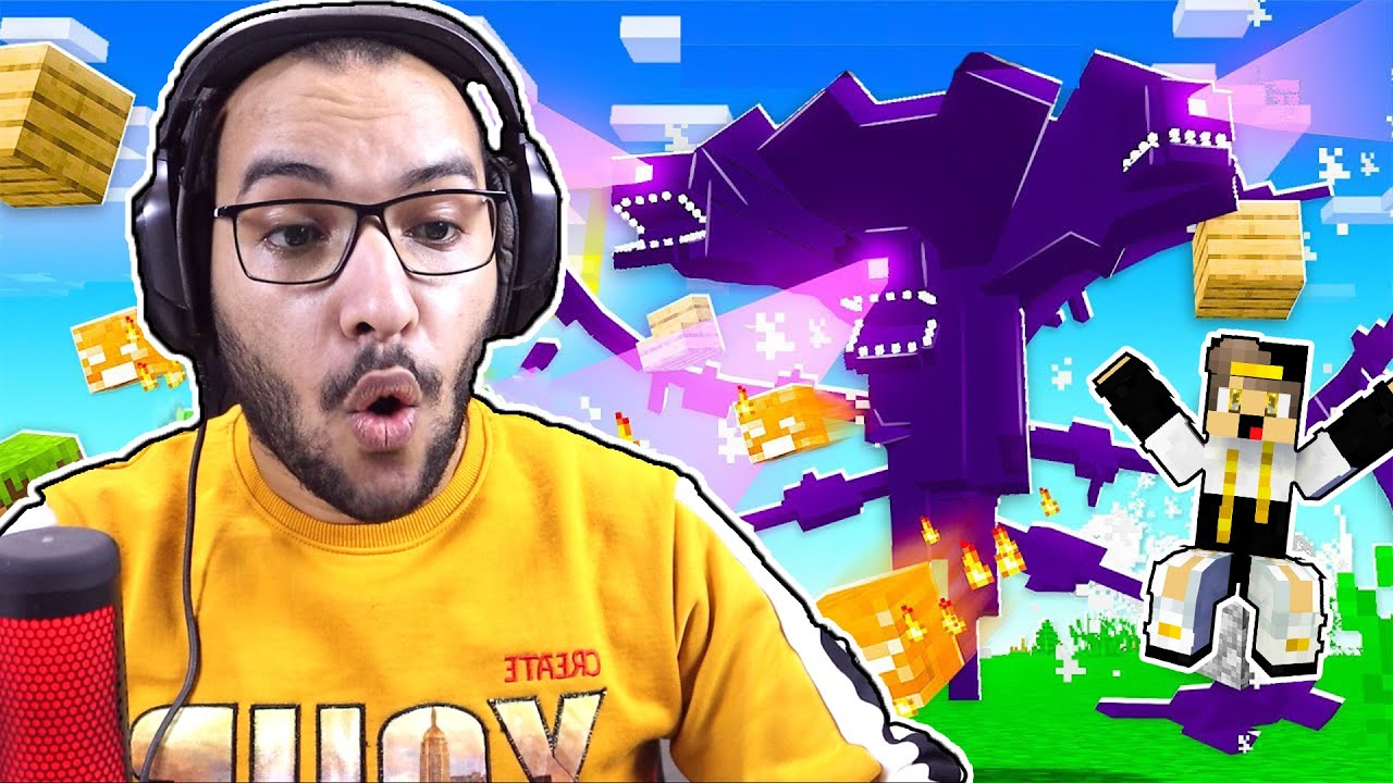 ماين كرافت : صنعت اكبر و اقوي وحش في ماين كرافت قتل 20 تنين (ابني الصغير)!!؟ 😨