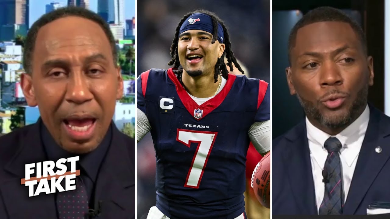 FIRST TAKE | CJ Stroud will outplay Drake Maye to Texans upset Patriots Div Round - Stephen A. Smith