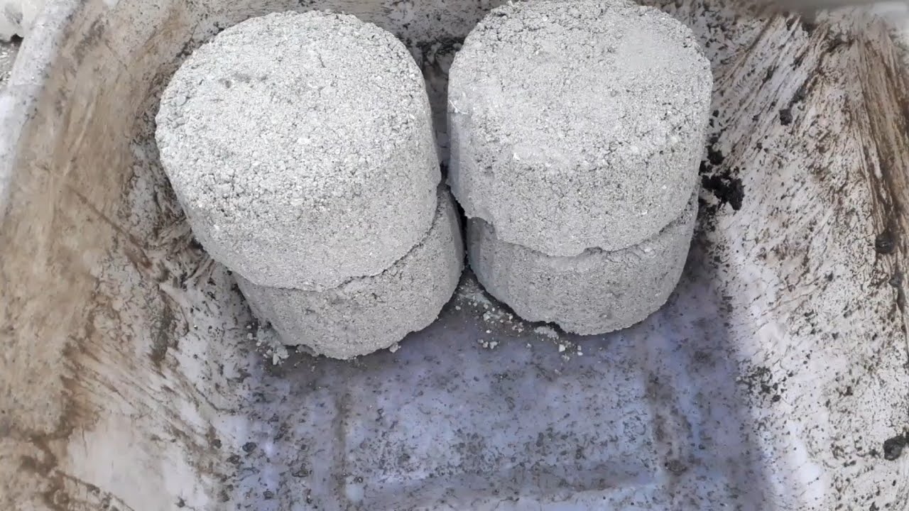Crunchious cement cakes crumbling in water 💦🤤 Satisfying ASMR video ⌛