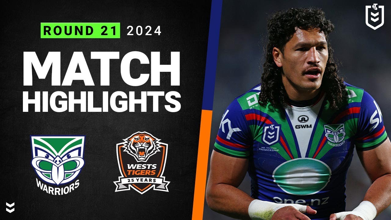 NRL Highlights | NRL 2024 | Warriors v Wests Tigers | Match Highlights