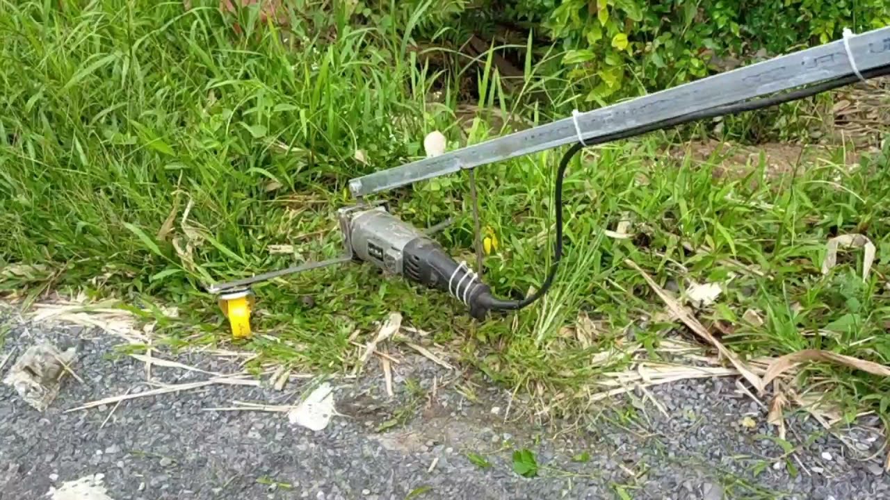 Chế máy phát cỏ cực mạnh từ máy mài mini , Make a powerful grass generator from a mini grinder