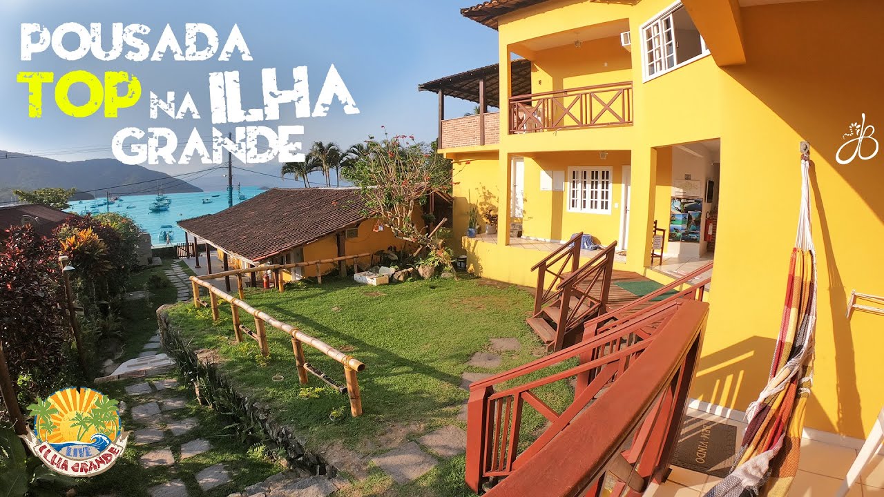 Pousada Top na Ilha Grande - Vila do Abra&atilde;o - P&eacute; na areia da praia - Angra dos Reis