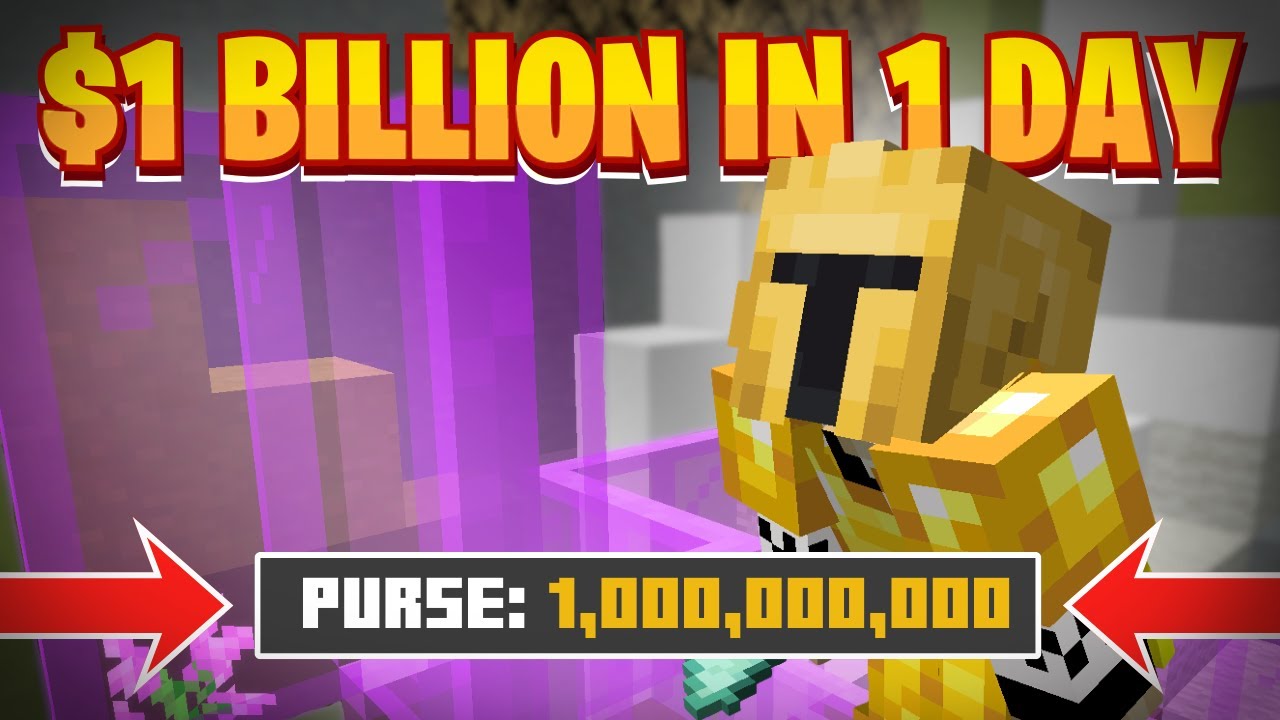 HOW WE MADE $1 BILLION COINS IN 1 DAY!! -- Hypixel Skyblock