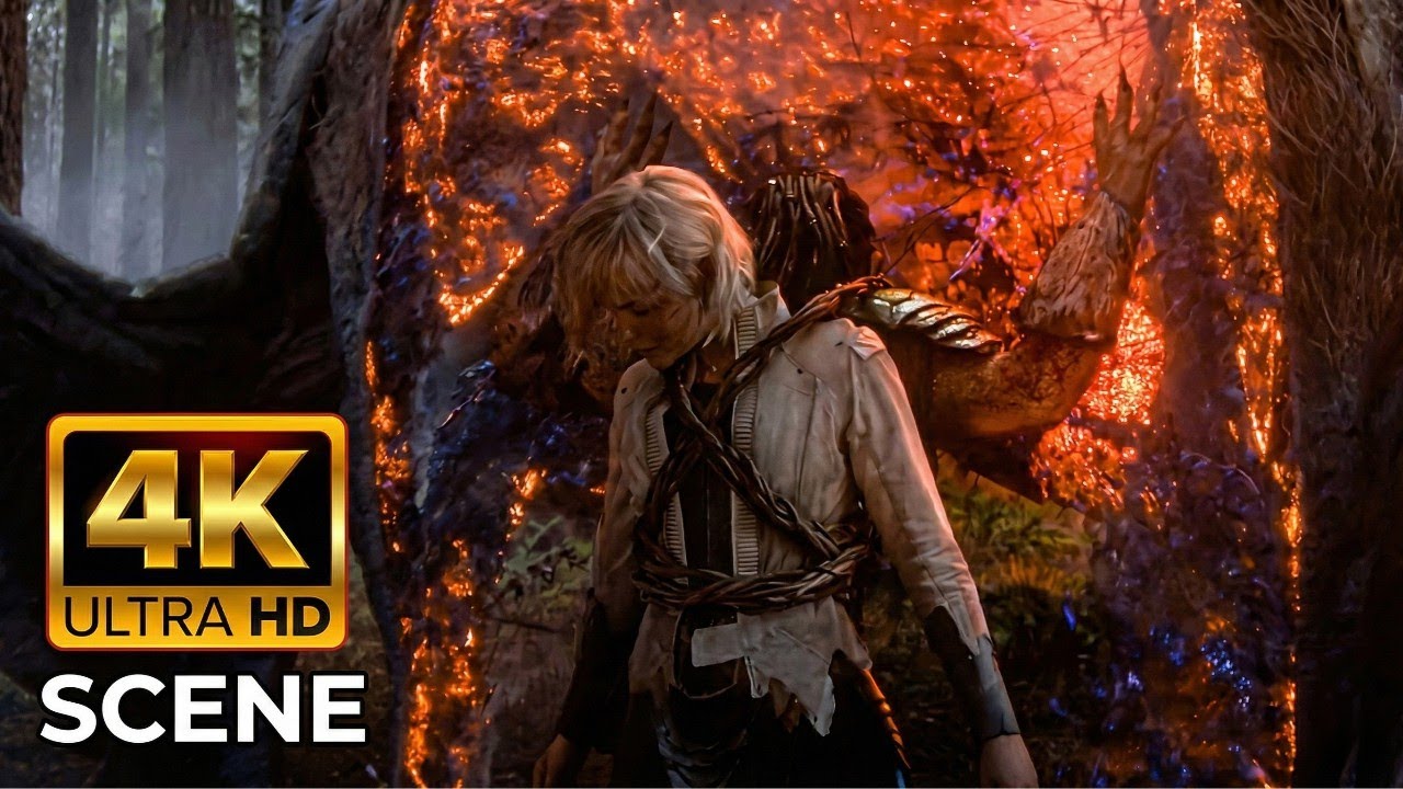 Predator vs Bone Bison & Baby Kalisk Fight Scene - Predator Badlands Movie Clip [4k UHD]