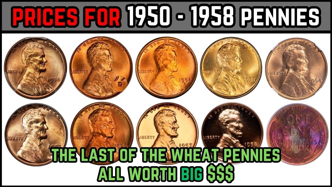 Стоимость всех центов с 1950 по 1958 год &mdash; Знаменитый 1955 DDO, разновидности и многое другое!