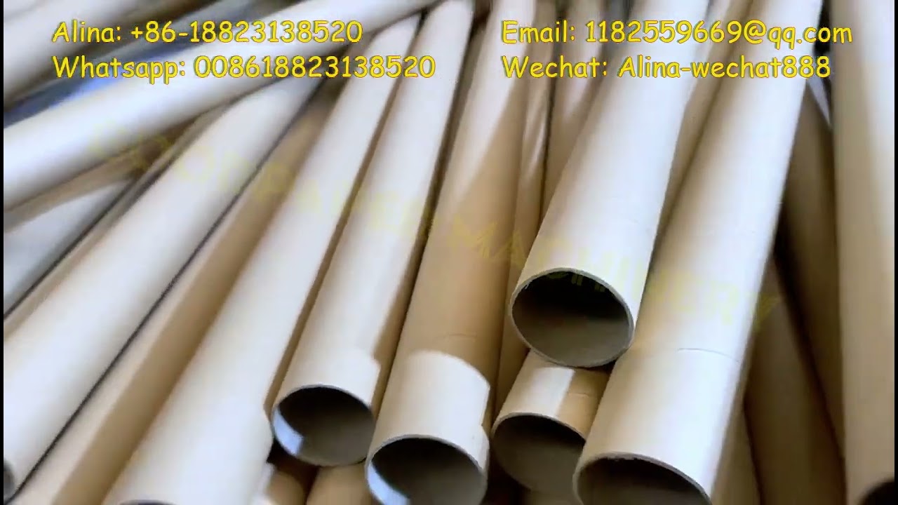 Automatic twill paper tube winding machine toilet roll core making machine#papertubemachine
