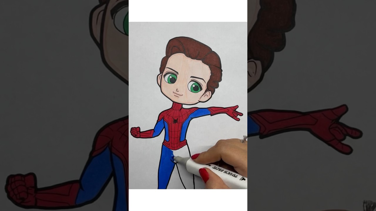 Coloring Web Hero Kid 🧒🕸️ | 