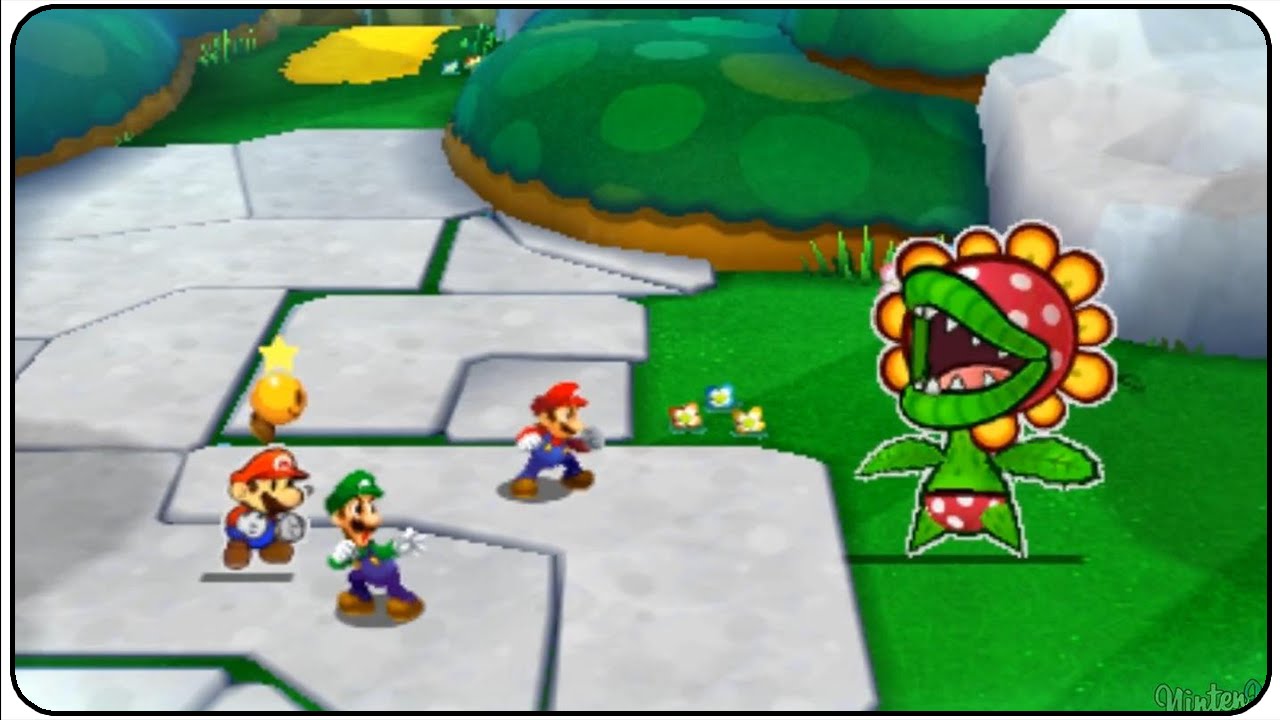 Mario & Luigi Paper Jam Walkthrough Part 19 Paper Petey Piranha Boss Battle