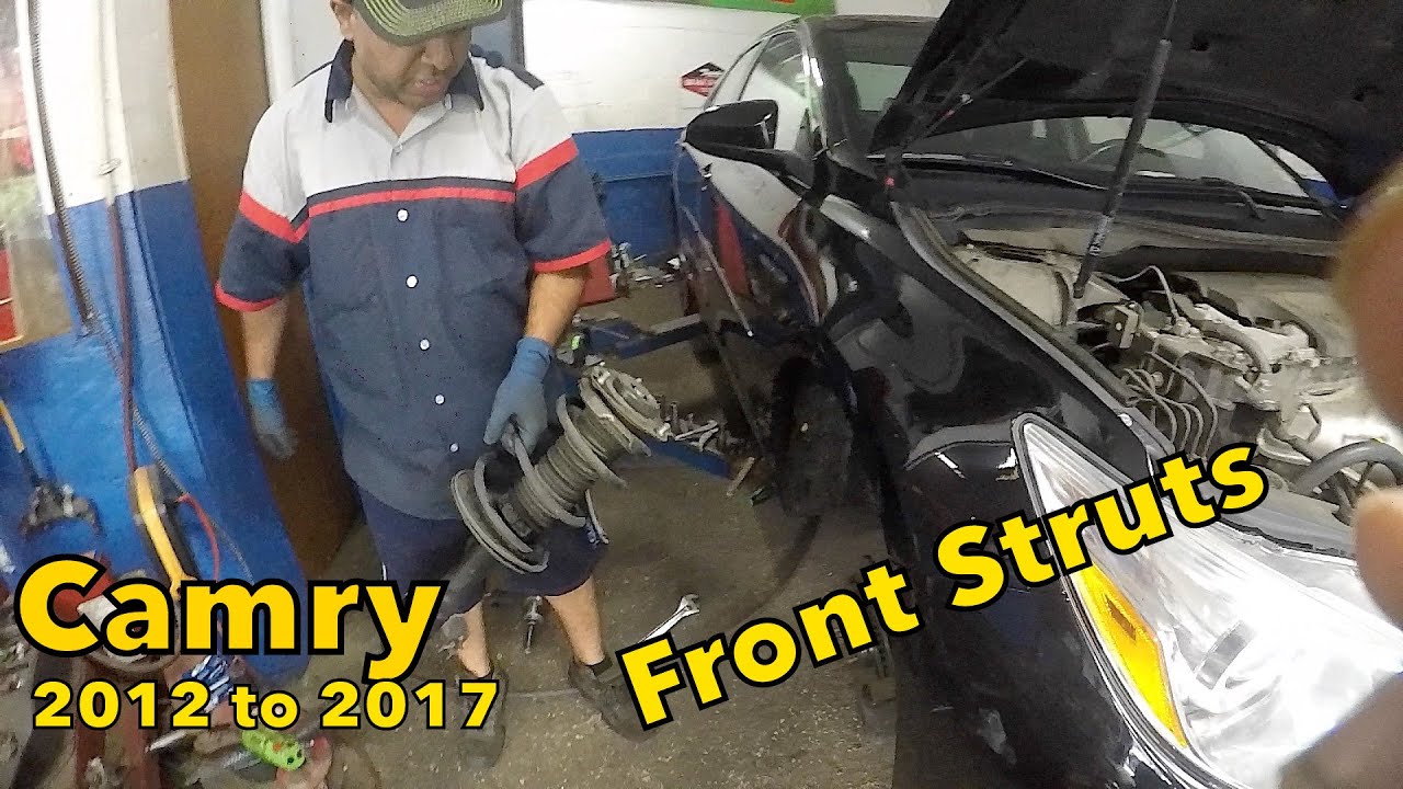 How to replace front struts on Toyota Camry 2017 2018 2019 2020 2021 2022 and all