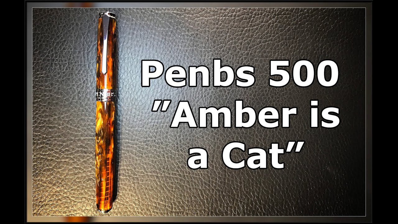 Penbbs 500 Amber is a Cat Spring Piston Filler Fountain Pen Unboxing and Review