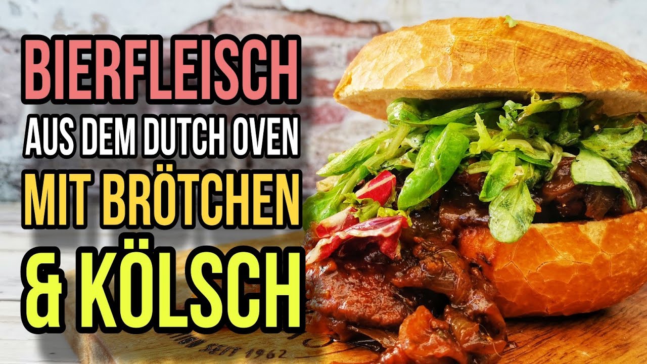 BIERFLEISCH aus dem DUTCH OVEN mit BRÖTCHEN & KÖLSCH (KÖLSCHE WOCHEN BEI WERNER'S METZGEREI)