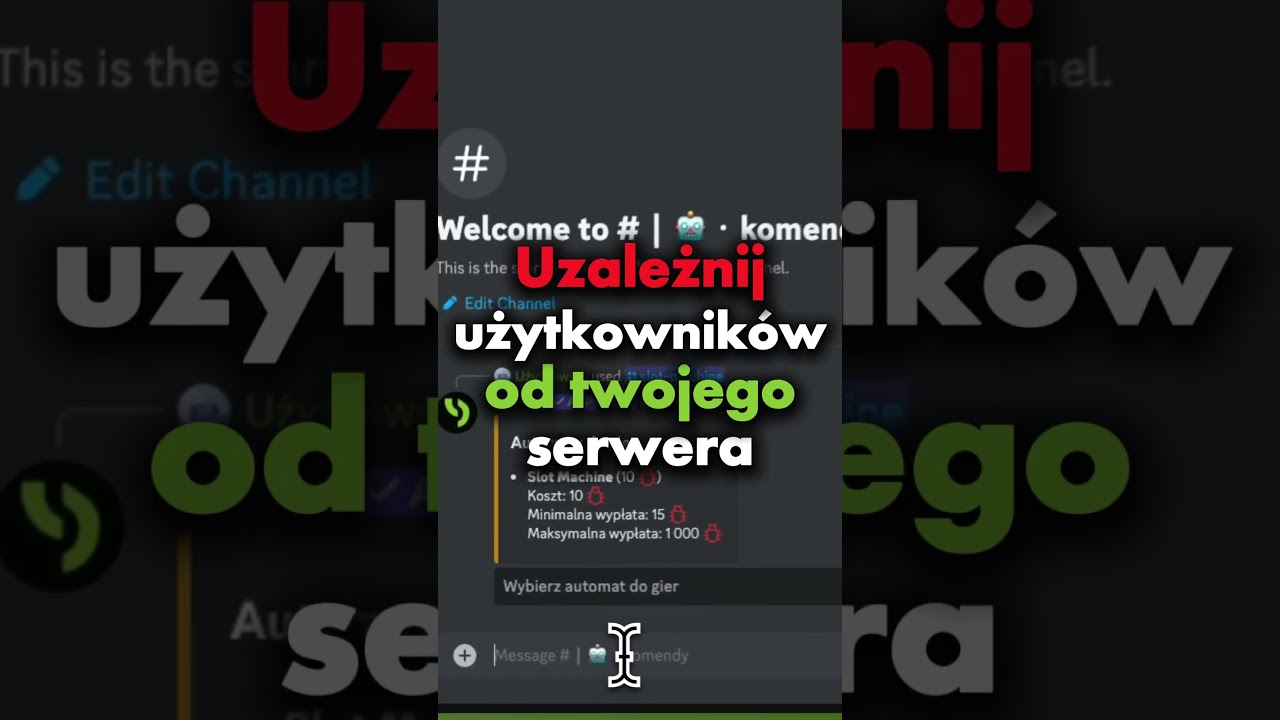 🎰 Chcesz zwiększyć aktywność na swoim serwerze Discord? 🔥 Zobacz, jak!  #aktywność  #discord #bot