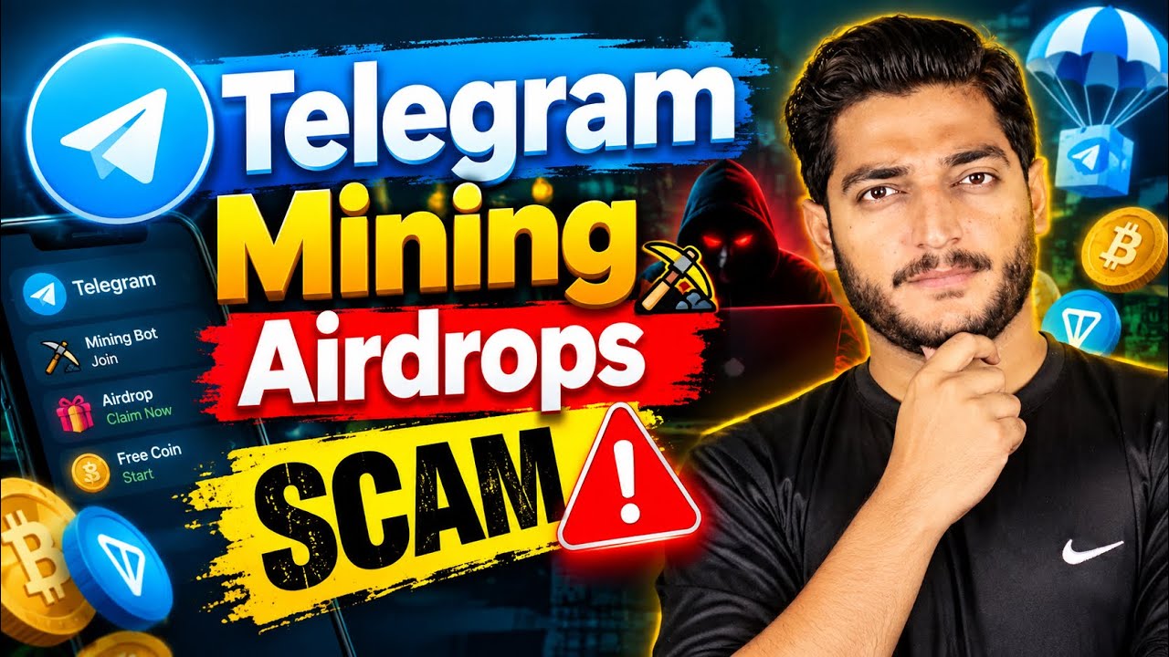 Telegram Mining Airdrops Scam Explained! 