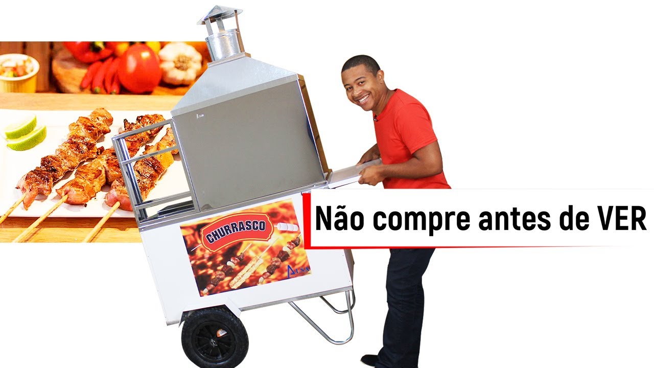 Carrinho de Espetinho | Cabe Até 60 Latinhas Dentro
