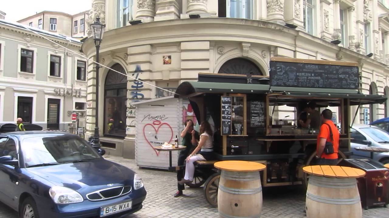 Lipscani Street in Old Town Bucharest