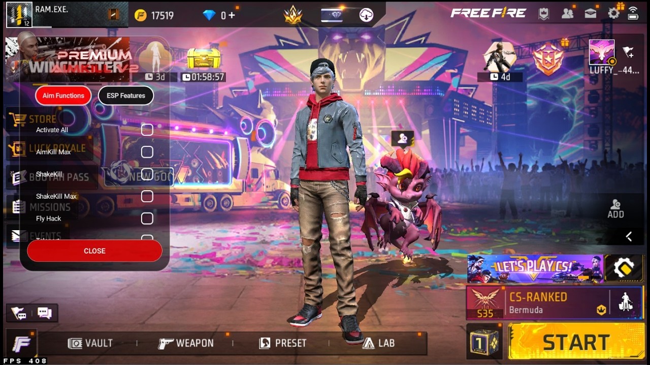 NEW PC PANEL UPDATED OB52💻 PANEL FOR FREE AIM KILL FREE FIRE 7 DAYS 🎯 GHOST CORPORATION