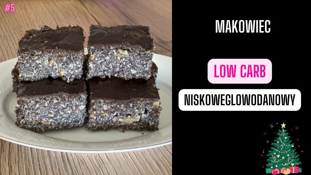 SWIATECZNY MAKOWIEC BEZ MAKI I CUKRU 🎄 / LOW CARB, KETO