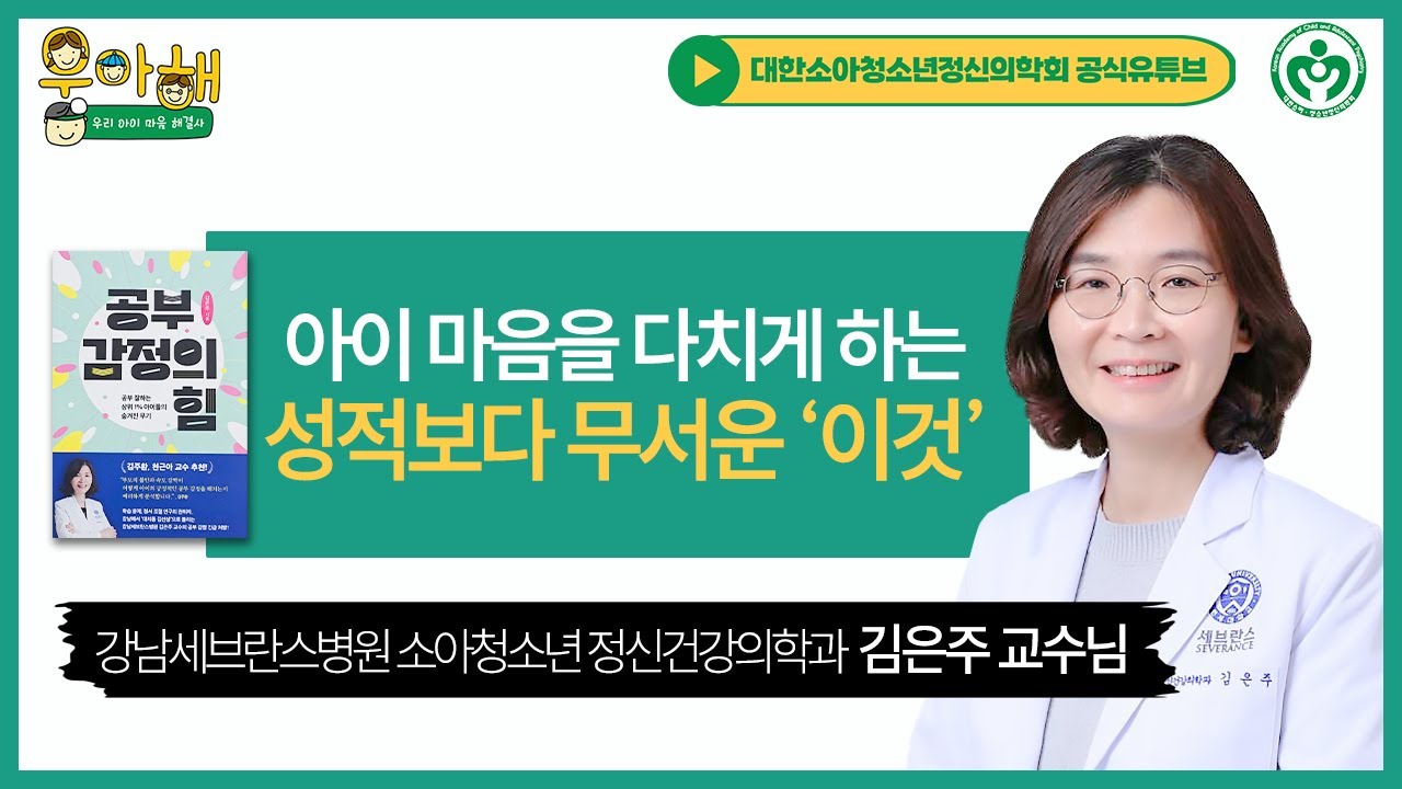 이렇게 공부시키면 아이의 마음을 다치게 합니다_강남세브란스병원 정신건강의학과 김은주 교수님 [책소개: 공부 감정의 힘] 2부
