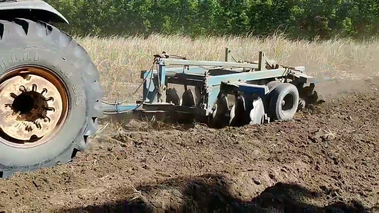 Iniciando gradagem em área.(Abrindo a Cabeceira do Eito.)