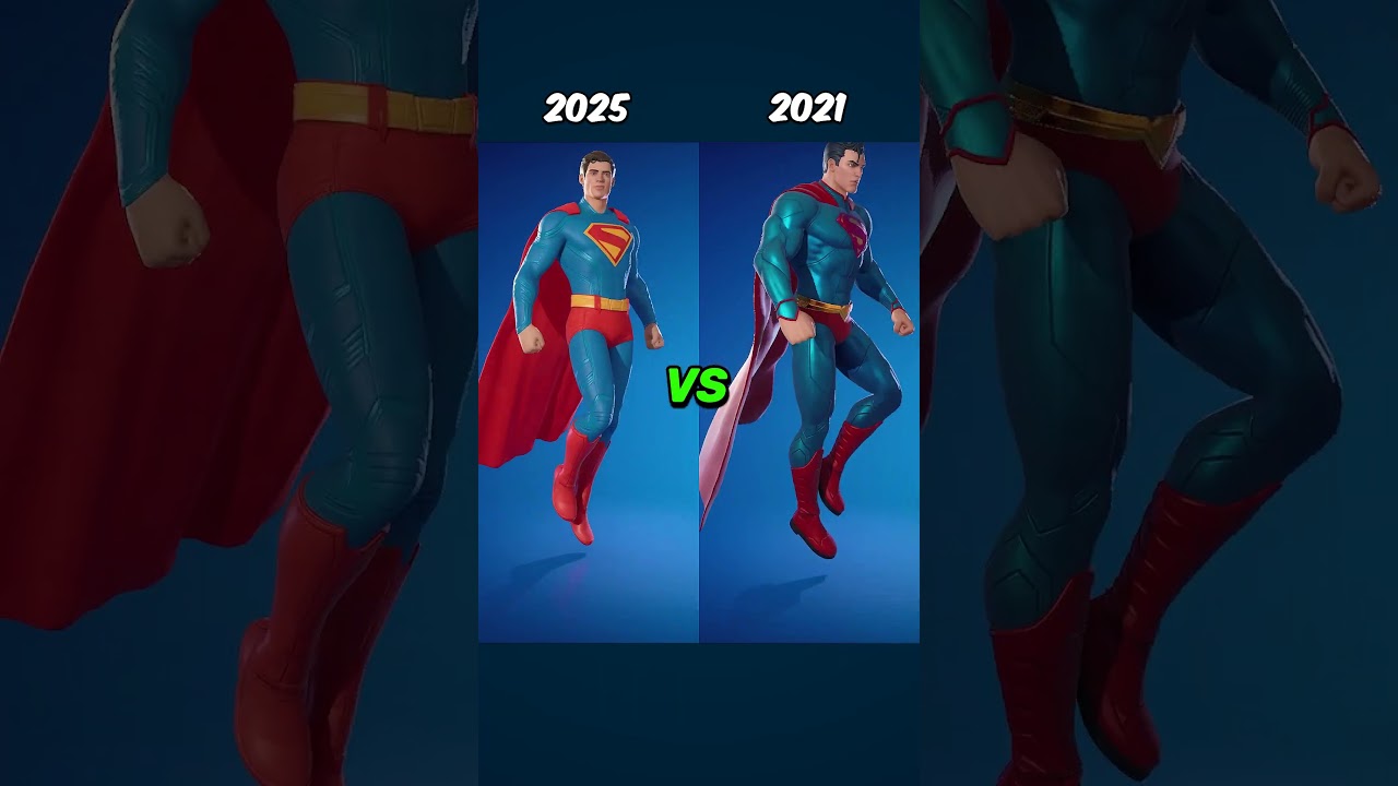 All Superman Skins (NEW vs OLD) #shorts #fortnite