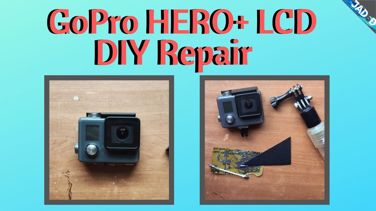 GoPro HERO+ LCD broken mount EASY DIY repair