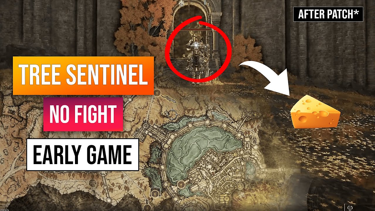 Elden Ring Draconic Tree Sentinel Cheese At Capital Outskirts | Kill Tree Sentinel Without Fight!
