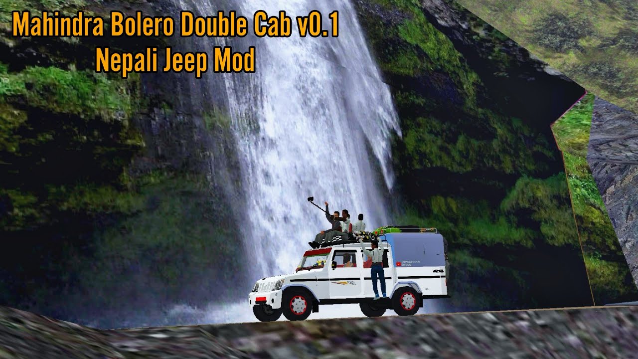 Nepali Bolero Jeep Mod for BUSSID | Mahindra Bolero Double Cab v0.1 | Nepali BUSSID Mod